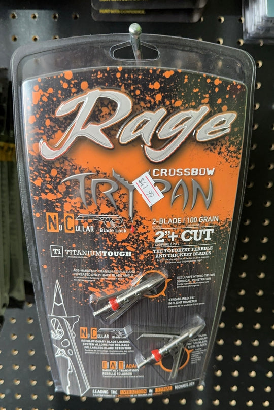 Rage Trypan Crossbow Broadheads