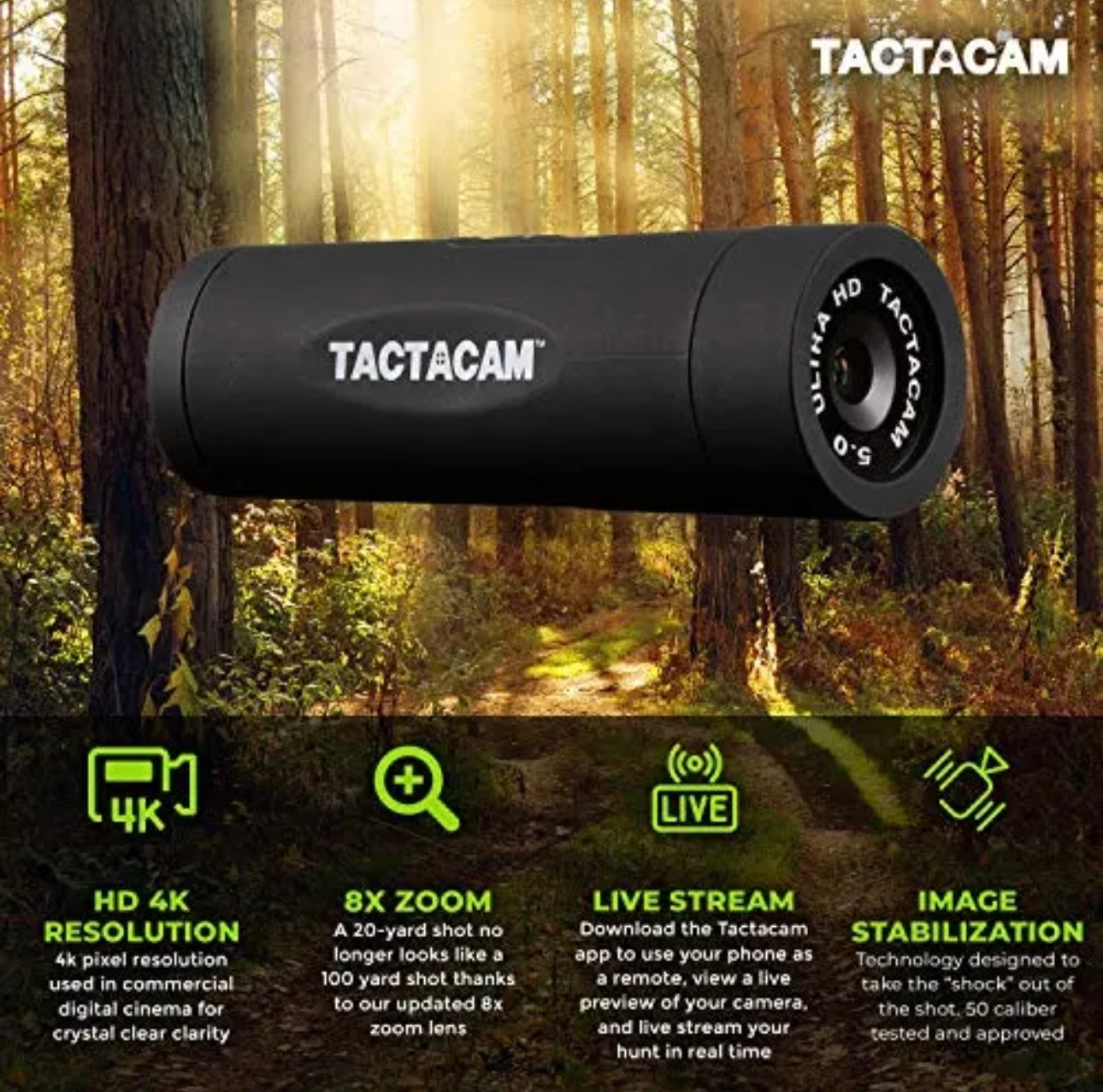 Tactacam 5.0 Ultra HD Sporting Camera